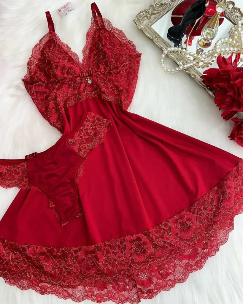 CAMISOLA FIOS DE OURO - VERMELHO